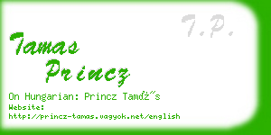 tamas princz business card